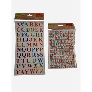 Craft Square Alphabet Letters Multiple Vibrant Colors